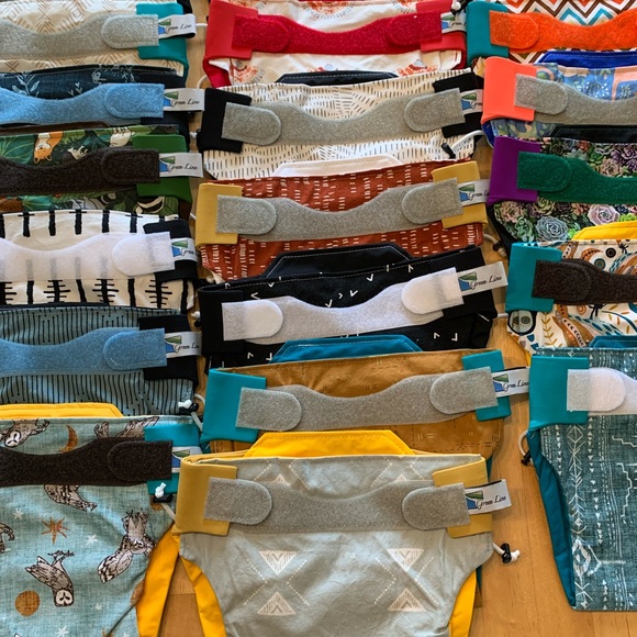 Greenline Cloth Diapers 21 covers and 21 bamboo terry flat inserts. All new! - Picture 3 of 14
